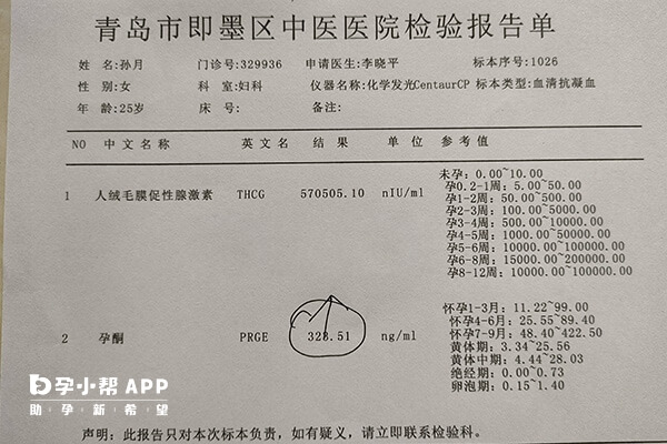 试管移植hcg对照表来了