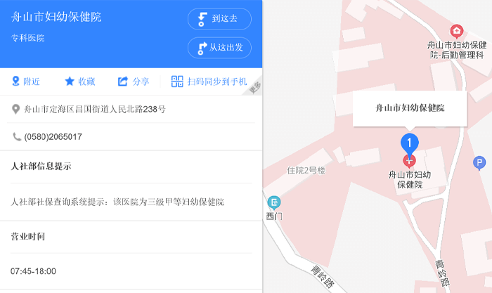 舟山市妇女儿童医院地址
