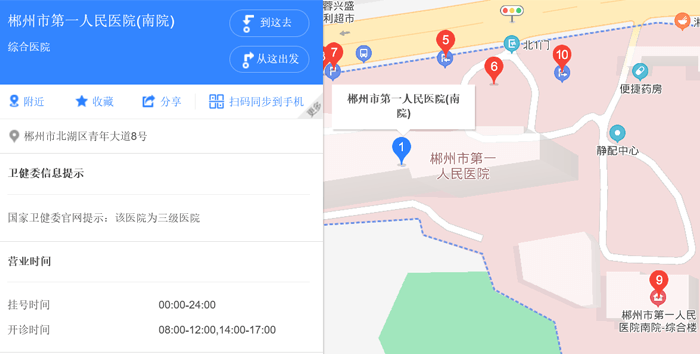 郴州第一人民医院地址